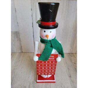Snowman Christmas countdown AS IS Nutcracker unique Xmas home‎ decor